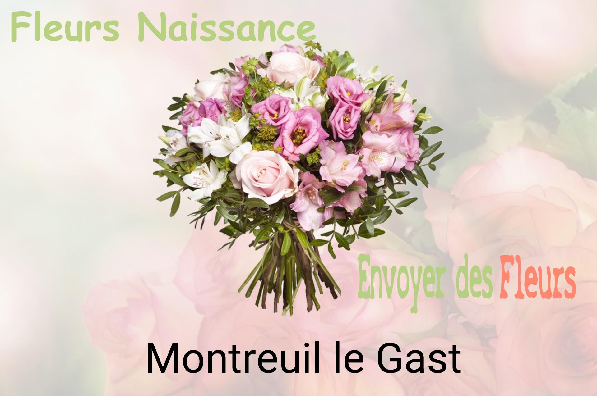 Bouquet de fleurs de naissance livré à Montreuil-le-Gast