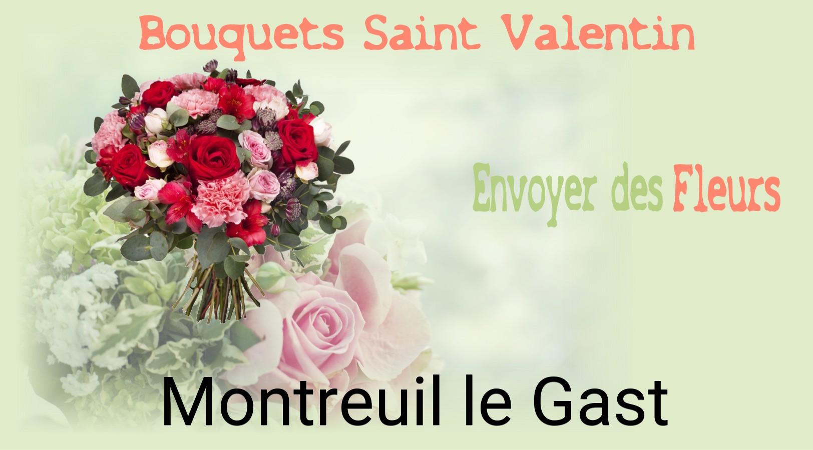 Roses de Saint-Valentin livrées à Montreuil-le-Gast